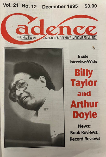 CADENCE back issue - BILLY TAYLOR - ARTHUR DOYLE - DECEMBER 1995 - MAGAZINE