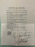 HISTORIC Curiosity : Louis Satchmo Armstrong - Sample SWISS KRISS manufactured letter / CARD  and SAMPLE - SWISSKRISS - MEMORABILIA [mass printed signature]