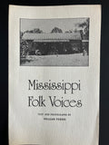 MISSISSIPPI FOLK VOICE - By William Ferris - CenterForSouthernFolkLore # 1 - BOOK / CASSETTE