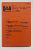 THE BLACK PERSPECTIVE IN MUSIC - Feat: Langston Hughes - Joe Turner - W. Rudolph Dunbar - Volume 9 #2 - FALL 1981 - MAGAZINE