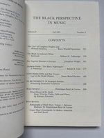 THE BLACK PERSPECTIVE IN MUSIC - Feat: Langston Hughes - Joe Turner - W. Rudolph Dunbar - Volume 9 #2 - FALL 1981 - MAGAZINE