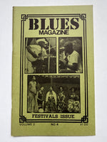BLUES MAGAZINE - FESTIVALS ISSUE - MARIPOSA - WINNIPEG - Northern Lights - [w/ centerfold] - interviews  w/ Carolyn Maillard - John Jackson - Al Mattes -VOLUME2 #4 - AUGUST 1976