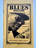 BLUES MAGAZINE - REVEREND GARY DAVIS - [w/centerfold]  VOLUME2 # 3 - JUNE 1976