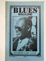 BLUES MAGAZINE - REVEREND GARY DAVIS - [w/ centerfold] VOLUME 2 #2 - APRIL 1976