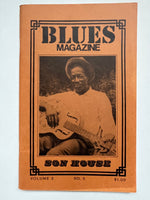 BLUES MAGAZINE - SON HOUSE - interview w/ John Jackson part 2 [includes CENTERFOLD] - VOLUME 2 # 5 - OCTOBER 1976