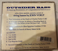 JOHN VOIGT - OUTSIDER BASS - extending boundaries of composition & performance - MOONFOOD 10 CD (Cover C)