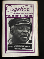 MAGAZINE: Count Basie - Horace Tapscott - Derek Bailey - CADENCE back issue - JULY 1984