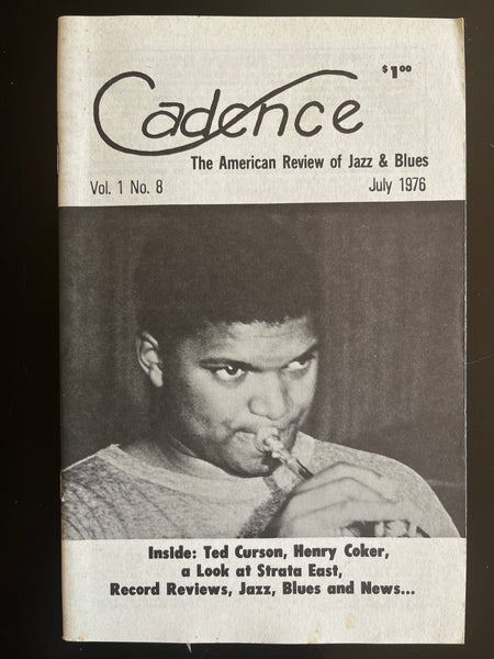 CADENCE back issue - TED CURSON - HENRY COKER - JULY 1976 - MAGAZINE