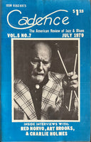 CADENCE back issue - JULY 1979 - RED NORVO - ART BROOKS - CHARLIE HOLMES - MAGAZINE