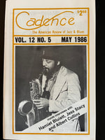 CADENCE back issue - MAY 1986 - HAMIET BLUIETT - JESS STACY - ALBERT COLLINS - MAGAZINE