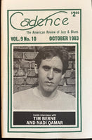 CADENCE back issue - OCTOBER 1983 - TIM BERNE - NADI QAMAR - MAGAZINE