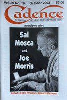 CADENCE back issue - OCTOBER 2003 - SAL MOSCA - JOE MORRIS - MAGAZINE