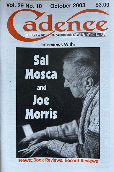 CADENCE back issue - OCTOBER 2003 - SAL MOSCA - JOE MORRIS - MAGAZINE