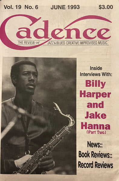 CADENCE back issue - JUNE 1993 - BILLY HARPER - JAKE HANNA - MAGAZINE