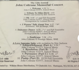 JOHN COLTRANE MEMORIAL CONCERT - Billy Pierce - Bill Lowe - Keith Copeland - WEJAZZ - 2 - CD