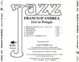 FRANCO DANDREA - LIVE IN PERUGIA - PENTAFLOWERS - 41 - CD