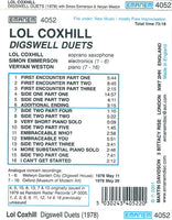 LOL COXHILL - DIGSWELL DUETS - EMANEM - 4052 - CD