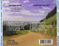 ANDREW PASK [soprano sax + Bass clarinet] -  JONATHAN BESSEN [piano] - GRIFFITH PARK - PFMENTUM - 41 - CD