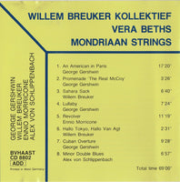 WILLEM BREUKER - PLAY GERSHWIN / MORRICONE / SCHLIPPENBACH - BVHAAST - 8802 - CD