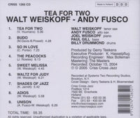 WALT WEISKOPF - ANDY FUSCO - TEA FOR TWO - CRISSCROSS - 1265 - CD
