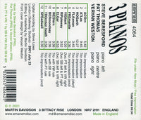 STEVE BERESFORD - PAT THOMAS - VERYAN WESTON - 3 PIANOS - EMANEM - 4064 - CD