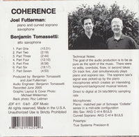 JOEL FUTTERMAN -  BENJAMIN TOMASSETTI  - COHERENCE - JDF - 411 - CD