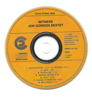 JON GORDON - 6TET - WITNESS - CRISSCROSS - 1121 - CD