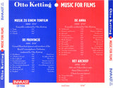 OTTO KETTING - MUSIC FOR FILMS - BVHAAST - 9504 - CD