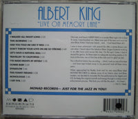 ALBERT KING - LIVE ON MEMORY LANE - MONAD - 502 - CD