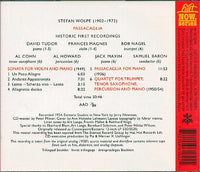 STEFAN WOLPE - PASSACAGLIA - includes DAVID TUDOR - AL COHN - HATART - 6182 CD