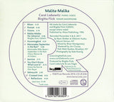 CAROL LIEBOWITZ [piano/voice] - BRIGITTA FLICK [tenor saxophone] - MALIKA-MALIKA - LEO 838 -  CD