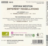 VERYAN WESTON - DIFFERENT TESSELLATIONS - EMANEM - 5015 - CD