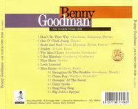 BENNY GOODMAN - LIVE IN NEW YORK 1938 - NELJAZZ - 956 - CD