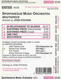 SPONTANEOUS MUSIC ORCHESTRA - MOUTHPIECE - SME - JOHN STEVEN- EMANEM 4039 - CD