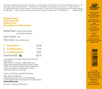 MICHEL PORTAL - LEON FRANCIOLI - PIERRE FAVRE - ARRIVEDERCI LE CHOUARTSE - HATOLOGY - 572 CD