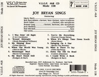 JOY BRYAN - SINGS - VSOP - 68 - CD