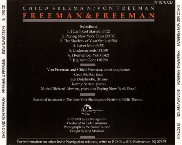 CHICO FREEMAN - VON FREEMAN - FREEMAN AND FREEMAN - INDIA NAVIGATION 1 ...