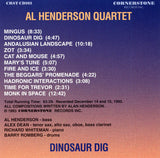 AL HENDERSON QUARTET - Alex Dean - Richard Whiteman - Barry Romberg - DINOSAUR DIG - CORNERSTONE 103 CD