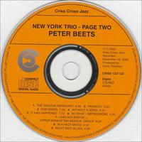 PETER BEETS - New York Trio -  WILLIE JONES - LARRY GRENADIER - PAGE 2 - CRISSCROSS - 1237 - CD