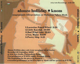 ALONZO HOLLIDAY - KNOM - ARIA ARTS - 106 - CD