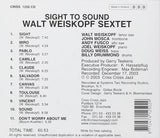 WALT WEISKOPF - SIGHT TO SOUND - CRISSCROSS - 1250 - CD