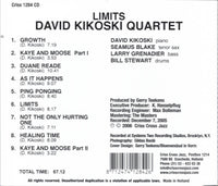 DAVID KIKOSKI - 4tet -  LIMITS - CRISSCROSS - 1284 - CD