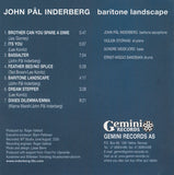 JOHN PAL INDERBERG - BARITONE LANDSCAPE - 4TET - GEMINI - 107 - CD