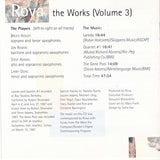 ROVA SAX QUARTET - THE WORKS VOL.3 - BLACKSAINT - 120196 - CD