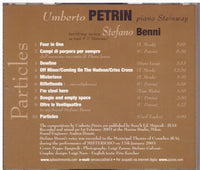 UMBERTO PETRIN - PARTICLES - SPLASCH - 528 - CD