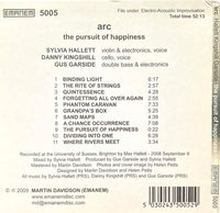 ARC - PURSUIT OF HAPPINESS - SYLVIA HALLETT - DANNY KINGSHILL - GUS GARSIDE - EMANEM - 5005 - CD
