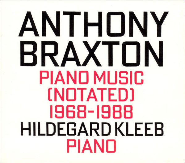 ANTHONY BRAXTON - PIANO MUSIC (NOTATED) 1968-1988 VOL 1-4 - HATART - 6194