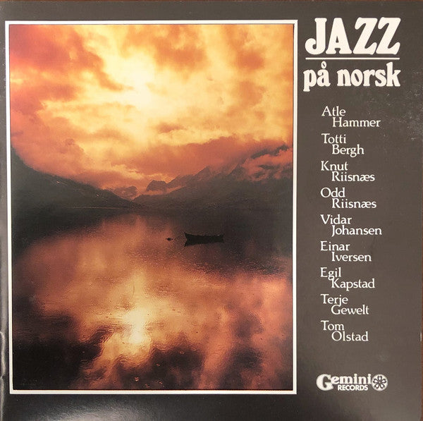 VARIOUS ARTISTS: Atle Hammer - Knut Riisnaes - Einar Iversen - Egil  Kapstad - NORWAY JAZZ - GEMINI - 70 - CD