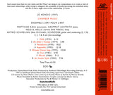 JO KONDO - Ensemble L'Art Pour L'Art - CHAMBER MUSIC - HATNOW - 110 CD