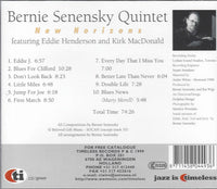 BERNIE SENENSKY - Feat: Eddie Henderson and Kirk MacDonald - NEW HORIZONS - TIMELESS - 449 - CD